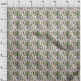thumbnail image 3 of oneOone Silk Tabby Green Fabric Cactus Craft Projects Decor Fabric Printed By The Yard 42 Inch Wide, 3 of 5