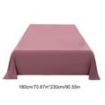 thumbnail image 3 of TOUMENY Solid Color Bed Sheets, Ultra Soft Washable Polyester Fabric, Fitted Sheet for Queen Size Mattress 180x230cm, 3 of 6