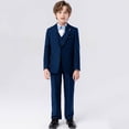 thumbnail image 5 of Liyamei Ensemble de Tenue Habillée Unie pour Garçons, Bleu 6-7 Ans, 5 of 5