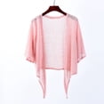 thumbnail image 2 of Timegard Boléros pour Robes Été Légers Manches 1/2 Haut Court à Nouer devant Tenue de Plage Cardigan Fluide, 2 of 5