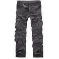 thumbnail image 4 of Mens Work Pants Cargo Mens Fashion Casual Cotton Multi-pocket Outdoors Work Trouser Cargo Long Pants, 4 of 9