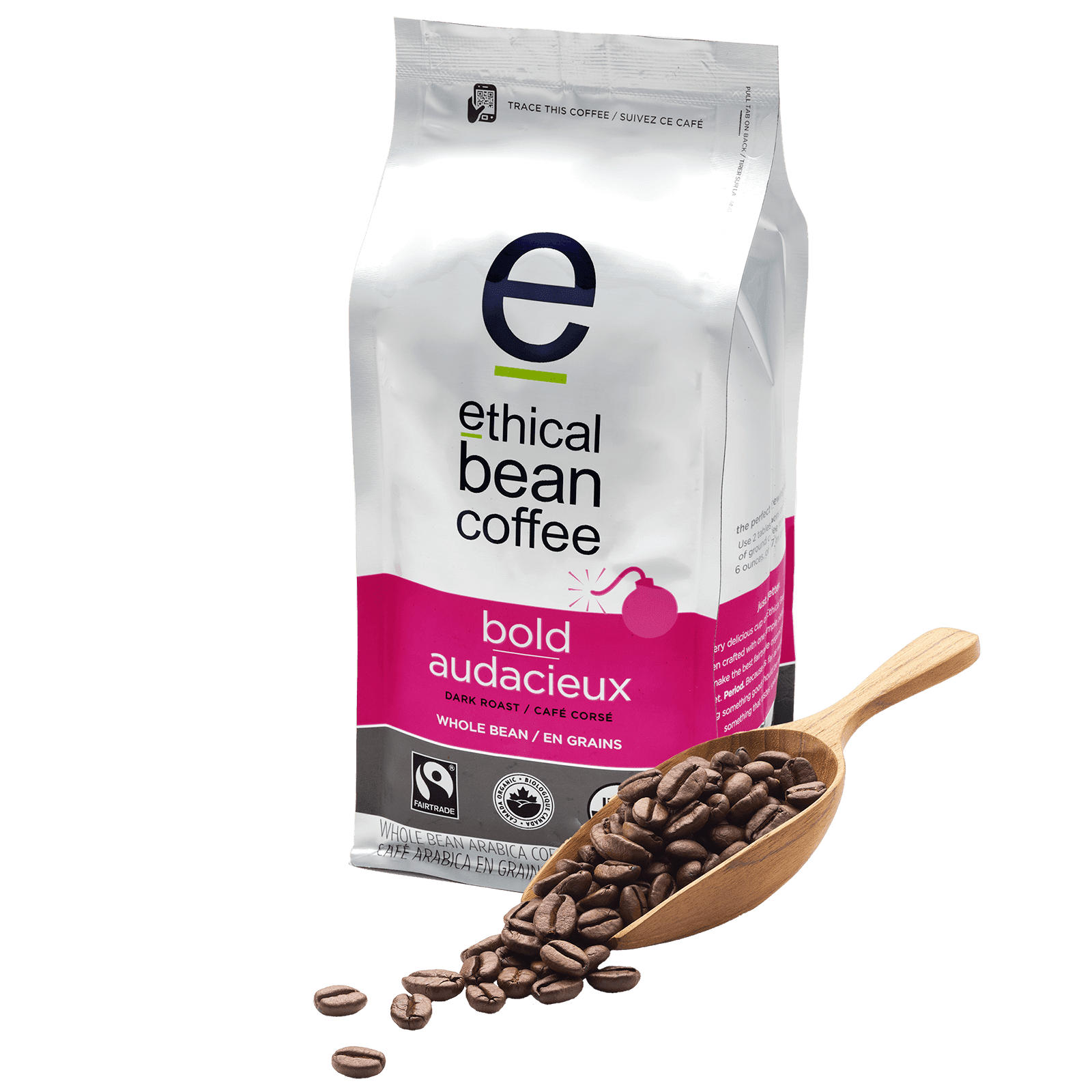 Ethical Bean 2lb Bold Dark Roast Whole Bean Bag