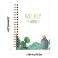 thumbnail image 2 of Vaidha Weekly Schedule Book Hard Case Notebook A5 Coil Book Elastic Notebook, 2 of 7