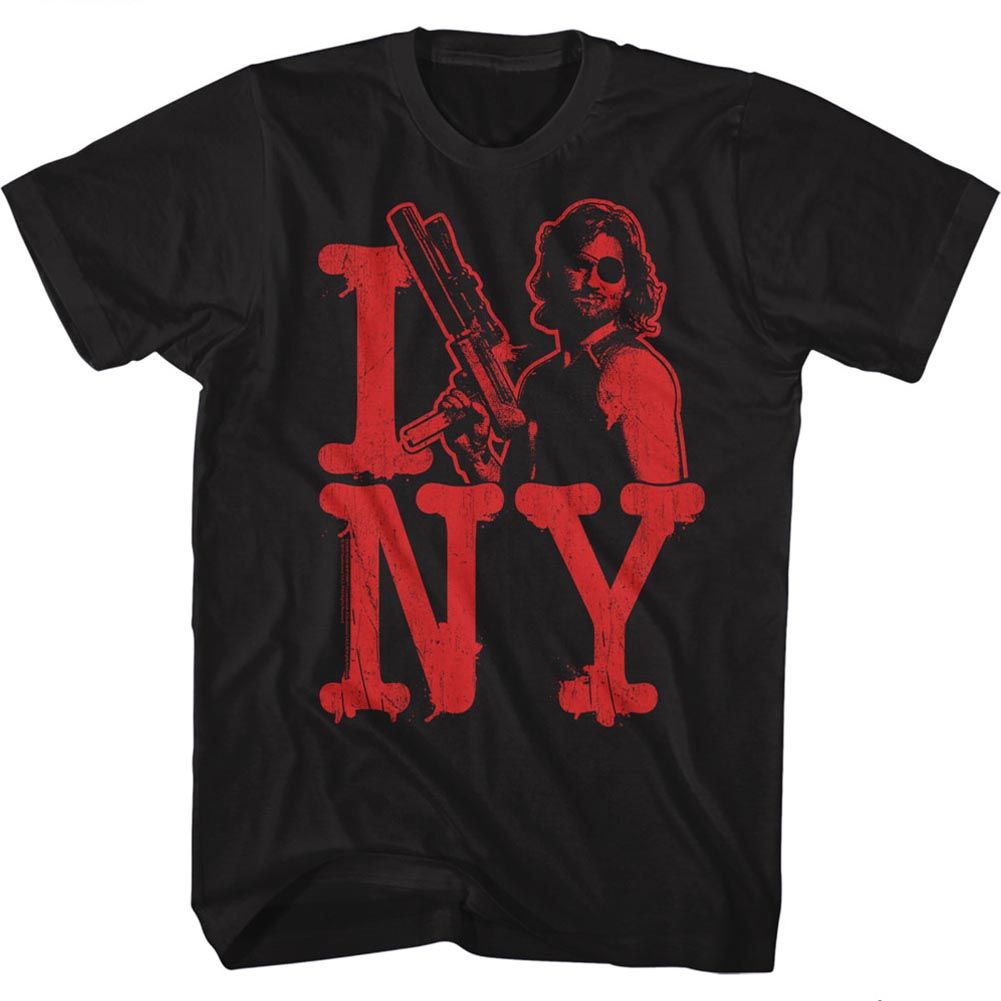 Escape From New York Isnakeny Black Adult T-Shirt Tee