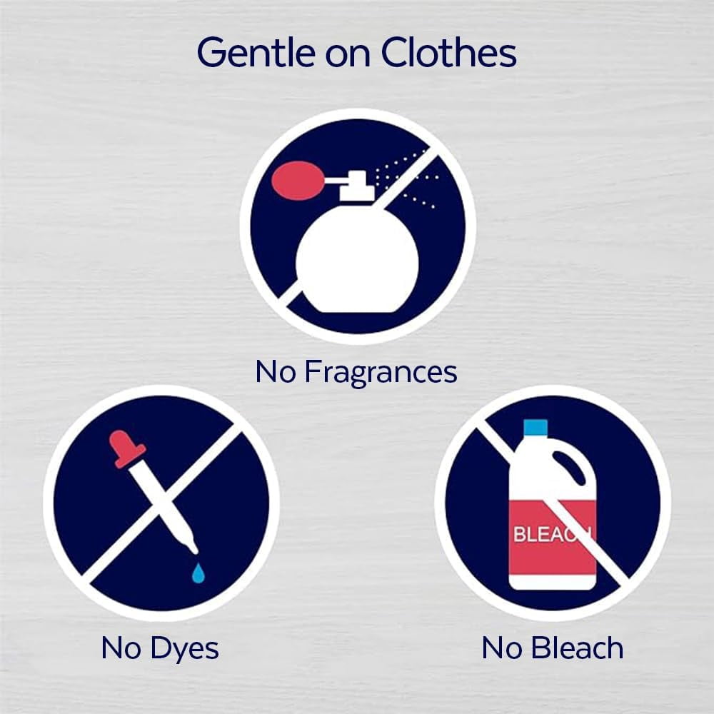 Lysol Désinfectant à lessive gratuit et transparent, sans parfum, sans colorants, 0 % d'eau de Javel, tue 99,9 % des virus et bactéries, 1.2 l