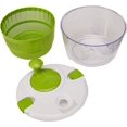 thumbnail image 2 of Salad Spinner, High Quality BPA Free, Multipurpose Foldable, Non-skid Base for Stability, Smart Design, Transparent Design for Kitchen, Large 5L Green, 2 of 5