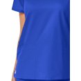 thumbnail image 2 of EON Women's COOLMAX V-Neck Mesh Panel Solid Scrub Top, 2 of 2