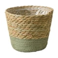 thumbnail image 1 of Pots for Plants Flower Pot Lid Storage Basket, Plant Weaving Basket, Rice Straw Pot, 1 of 2