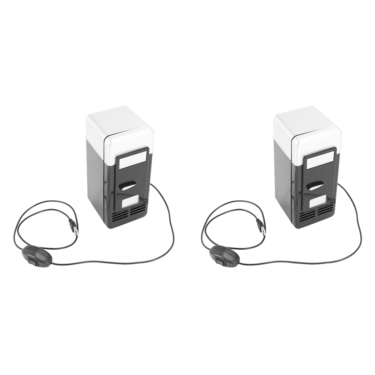 2X USB Mini Fridge Cold Drop Shpping Freezer USB Mini Fridge Small Portable Soda Mini Refrigerator for Car Black