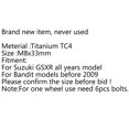thumbnail image 5 of 1PC Titanium / Ti M8 x 33mm For Suzuki GSXR Disc Brake Rotor Bolt 1 Piece, 5 of 5