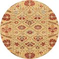 thumbnail image 1 of Ahgly Company Tapis d'Intérieur Ronds Abstraits Orange Tapis de Zone Abstraits, 4 Pieds Rond, 1 of 6