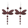thumbnail image 2 of zanvin Mothers Day Gifts,Retro Multicolor Diamond Tassel Insect Earrings Female Long Ear Jewelry On, 2 of 5