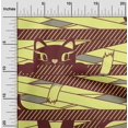 thumbnail image 2 of oneOone Rayon Yellow Fabric Kids Craft Projects Decor Fabric Printed By The Yard 56 Inch Wide, 2 of 4