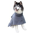 thumbnail image 2 of Pet Robe Thick Water Absorbent Pet Bathrobe Dog Bath Towel with Waist Belt, 2 of 10