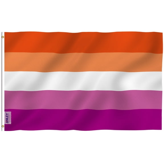 Anley Fly Breeze Drapeau de Fierté Coucher de Soleil 3 X 5 Pieds - Drapeaux Arc-en-Ciel Polyester