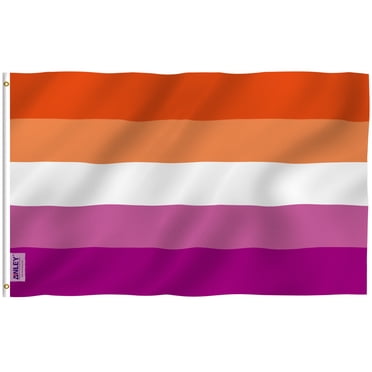 Anley Fly Breeze Drapeau de Fierté Coucher de Soleil 3 X 5 Pieds - Drapeaux Arc-en-Ciel Polyester