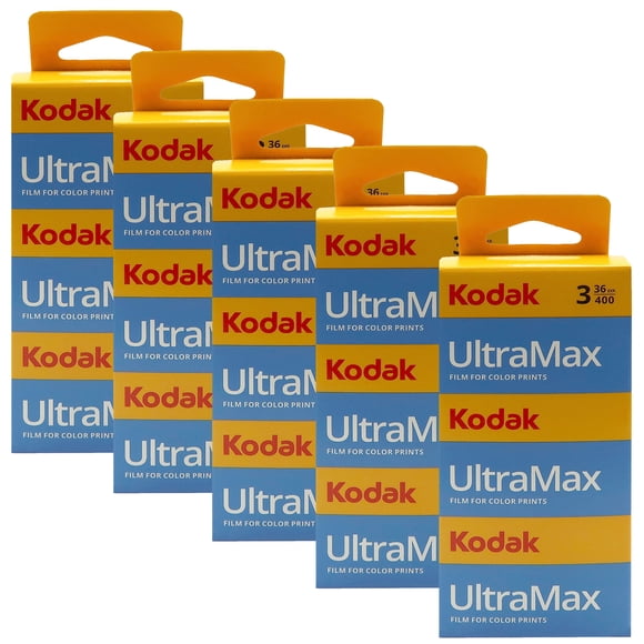 5x Kodak UltraMax 400 Film Négatif Couleur (35 mm, 36 Expositions) - Lot de 3