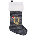 thumbnail image 1 of SUTENGDA 20 Inches Monogram Christmas Stockings Red Velvet with White Super Soft Plush Cuff Embroidered Xmas Stockings Classic Personalized Stocking Decorations for Family Holiday Season, 1 of 5