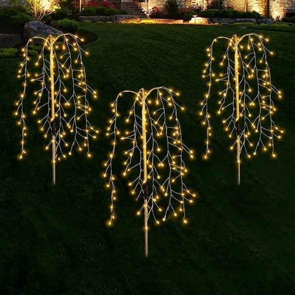 Solar Firecracker Lights Outdoor String Lights | Solar Powered Garden Decoration | Waterproof Patio Party Fairy Lights for Yard Courtyard Wedding Festival Decor
