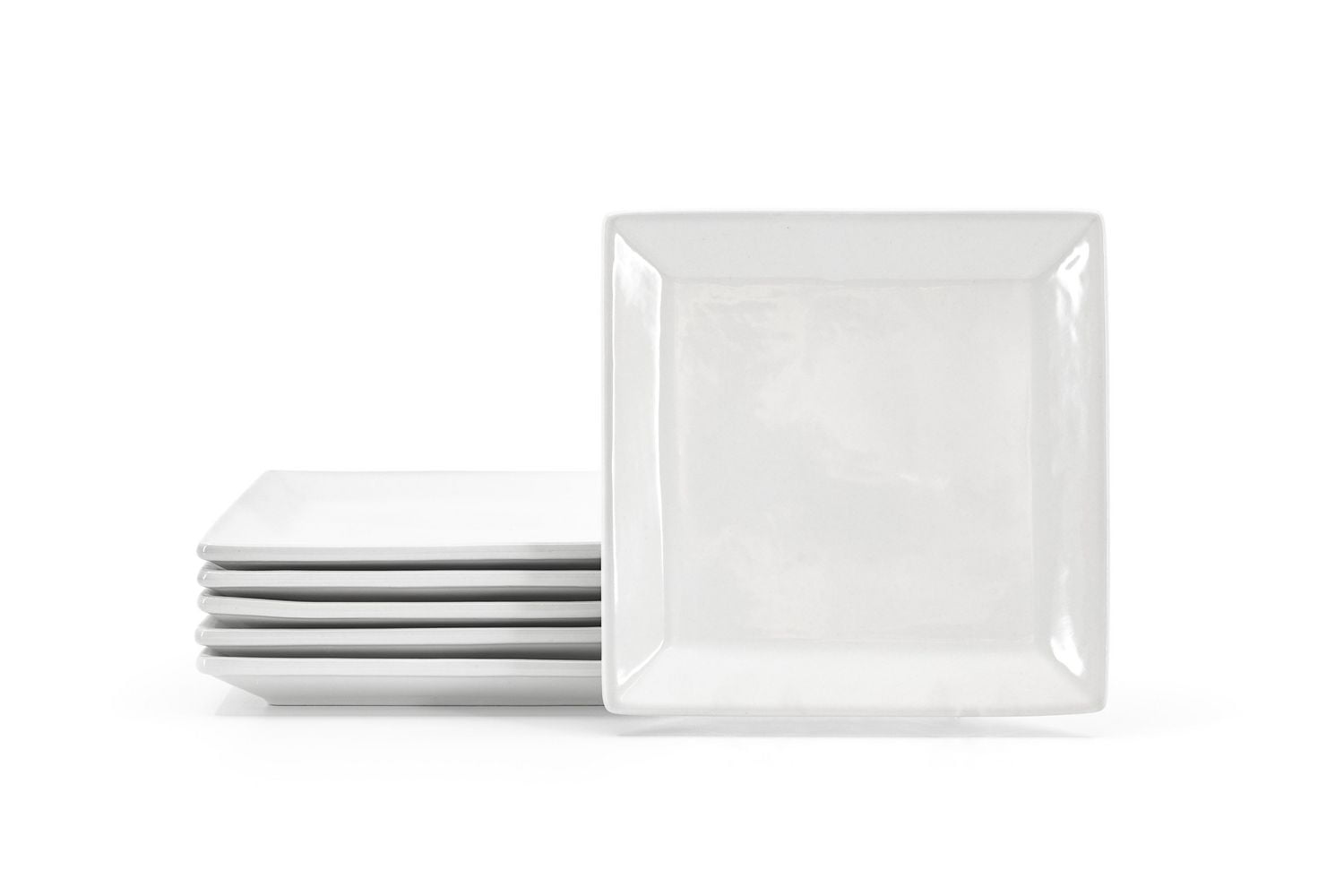 Assiettes à hors-d'œuvre carrées Hometrends, ensemble de 6