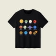 thumbnail image 2 of GDREDA T-Shirt à Paillettes Réversibles pour Garçons, Tout-Petits et Enfants, Été, Imprimé Planète, Garçons Filles, Décontracté, Col Rond, Manches Courtes, T-Shirt, Hauts, Noir, 10-11 Ans, 2 of 5