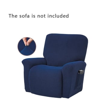 Xingzhi Stretch Recliner Chair Slipcover Elastic Full Coverage Solid Color Sofa Cover Replacement for LAZBOY Navy Blue