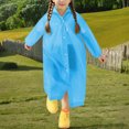 thumbnail image 4 of Cowsor Ponchos de Pluie Imperméables pour Garçons Filles Poncho de Pluie Réutilisable avec Capuchon et Manches Manteaux de Pluie Imperméables d'Extérieur Veste, 4 of 7