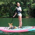 thumbnail image 4 of Goplus Small Inflatable SUP Board, Portable Paddle Board with 5D rings Stand Up Paddle Board for Youth & Adult Light Pink, 4 of 9