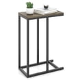 thumbnail image 1 of Costway Table d'Appoint en Forme de C Table de Canapé Industrielle avec Cadre en Métal Robuste Gris, 1 of 9