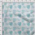 thumbnail image 3 of oneOone Tissu Polyester Lycra Bleu Turquoise Texture Aquarelle Matériel de Robe Tissu Imprimé Tissu au Mètre 56 Pouces de Large, 3 of 4