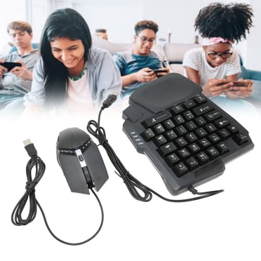 Pack Combo de Jeu Mobile 4 en 1, Manette de Jeu Mobile Clavier de Jeu Souris Convertisseur Combo Personnalisé pour Jouer