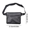 thumbnail image 3 of Sac Étanche pour Téléphone, Sac Sec pour Natation, Plongée, Rafting / Sac de Taille Compatible Écran Tactile, Bandoulière / Protection Étanche à Trois Couches Scellées / Support de Téléphone Cellulaire pour Plage et Voyage en Plein Air, 3 of 6