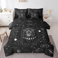 thumbnail image 1 of YST Zodiac Astrologie Couette Set, 7 pièces, psychédélique Céleste, Twin Size, Violet Galaxy, 1 of 4
