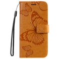 thumbnail image 2 of TECH CIRCLE Galaxy A14 5G Wallet Case,Butterfly Embossed PU Leather Flip case Cover Stand Feature with Wrist Strap and Card Holder Protective Phone Case for Samsung Galaxy A14 5G 6.6 inch 2023,Yellow, 2 of 6