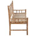 thumbnail image 3 of vidaXL Garden Bench with Cushion 120 cm Bamboo, 3 of 5