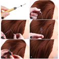 thumbnail image 3 of Extension de Cheveux 47 Pouces avec Outil, 12 Couleurs 2400 Brins Kit d'Extension de Cheveux Pailletés, 3 of 5