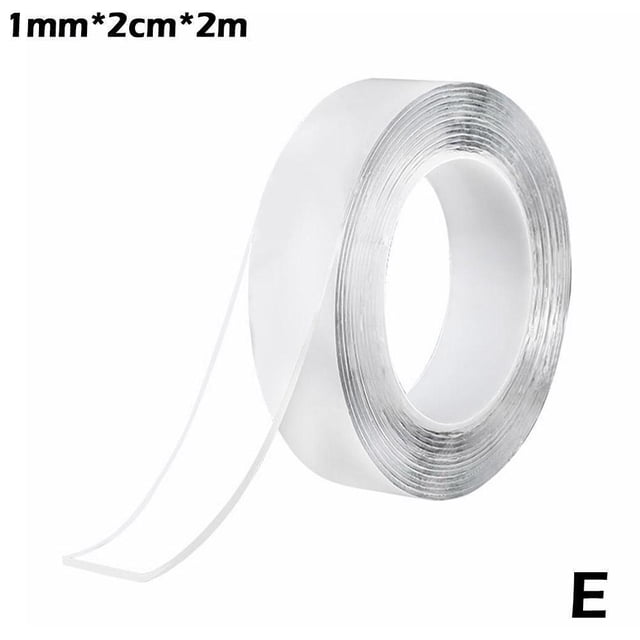 Ruban Adhésif Double Face Robuste pour Usage Industriel - Adhésif Transparent pour Usage Intérieur et Extérieur