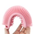 thumbnail image 3 of kusrkot 2-4pack Silicone Body Scrubber Gentle Exfoliating Skin Shower Pink 2 Pcs, 3 of 9