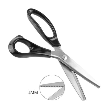 Ejoyous Pinking Shears,3 5 7mm,Fabric Decorative Round/Triangle Edge Pinking Shears Scissors Clipper 3 5 7mm