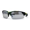 thumbnail image 1 of Mens Xloop Hunters Camo Half Rim Plastic Sunglasses Green Yellow Silver Mirror, 1 of 4