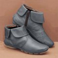thumbnail image 1 of EGNMCR Bottines pour Femmes Bottes Décontractées Plates Rétro à Fermeture Éclair pour Femmes Fermeture Éclair Latérale Bout Rond Bottes Chaussures, 1 of 4