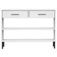thumbnail image 2 of vidaXL Armoire Console avec Pieds en Métal Blanc Bois Massif Pin OSLO, 2 of 5