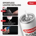 thumbnail image 5 of Ronson Recharge de Butane pour Briquet 75 ml (Lot de 3), 5 of 5