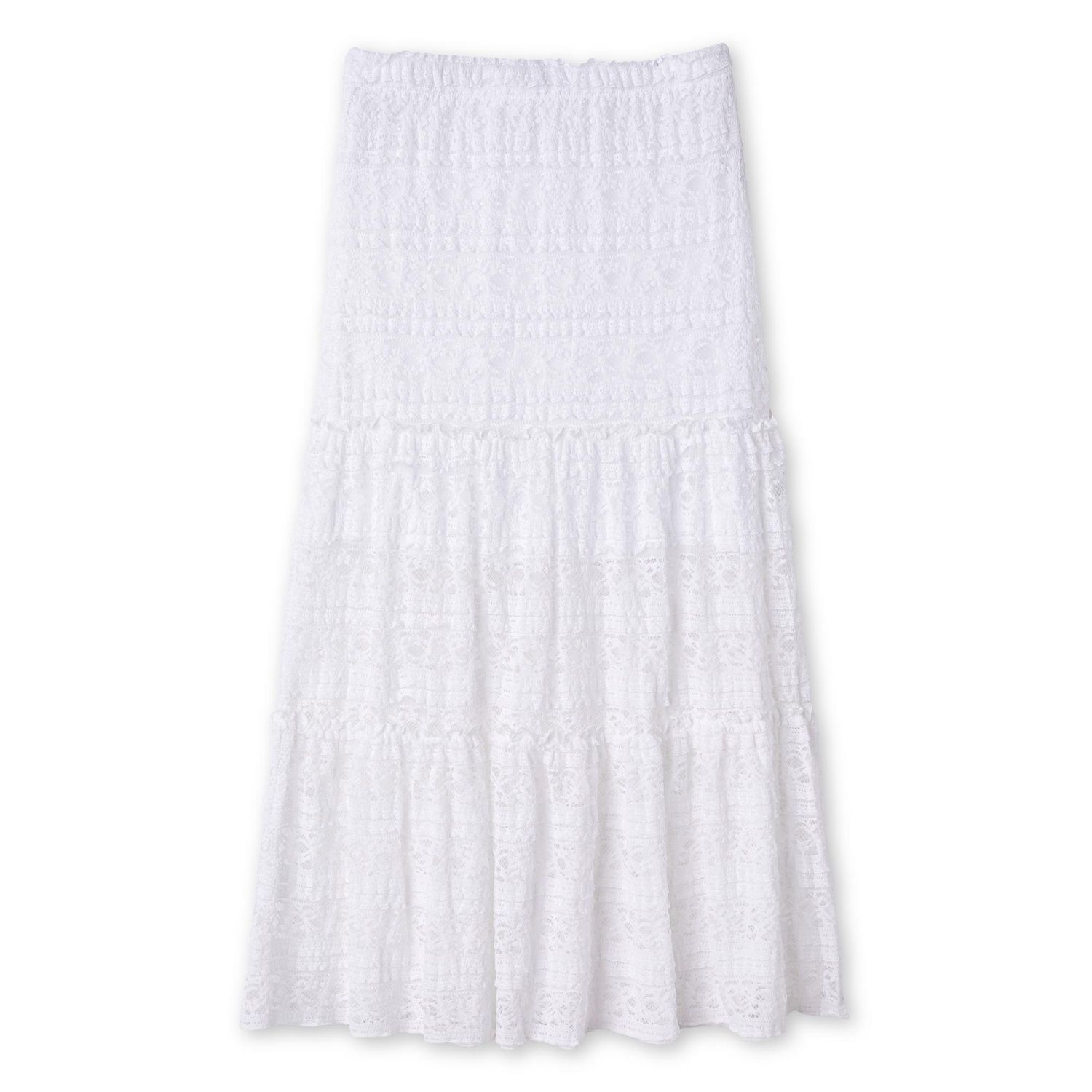 My Sister's Closet Girls' Tiered Lace Midi Skirt