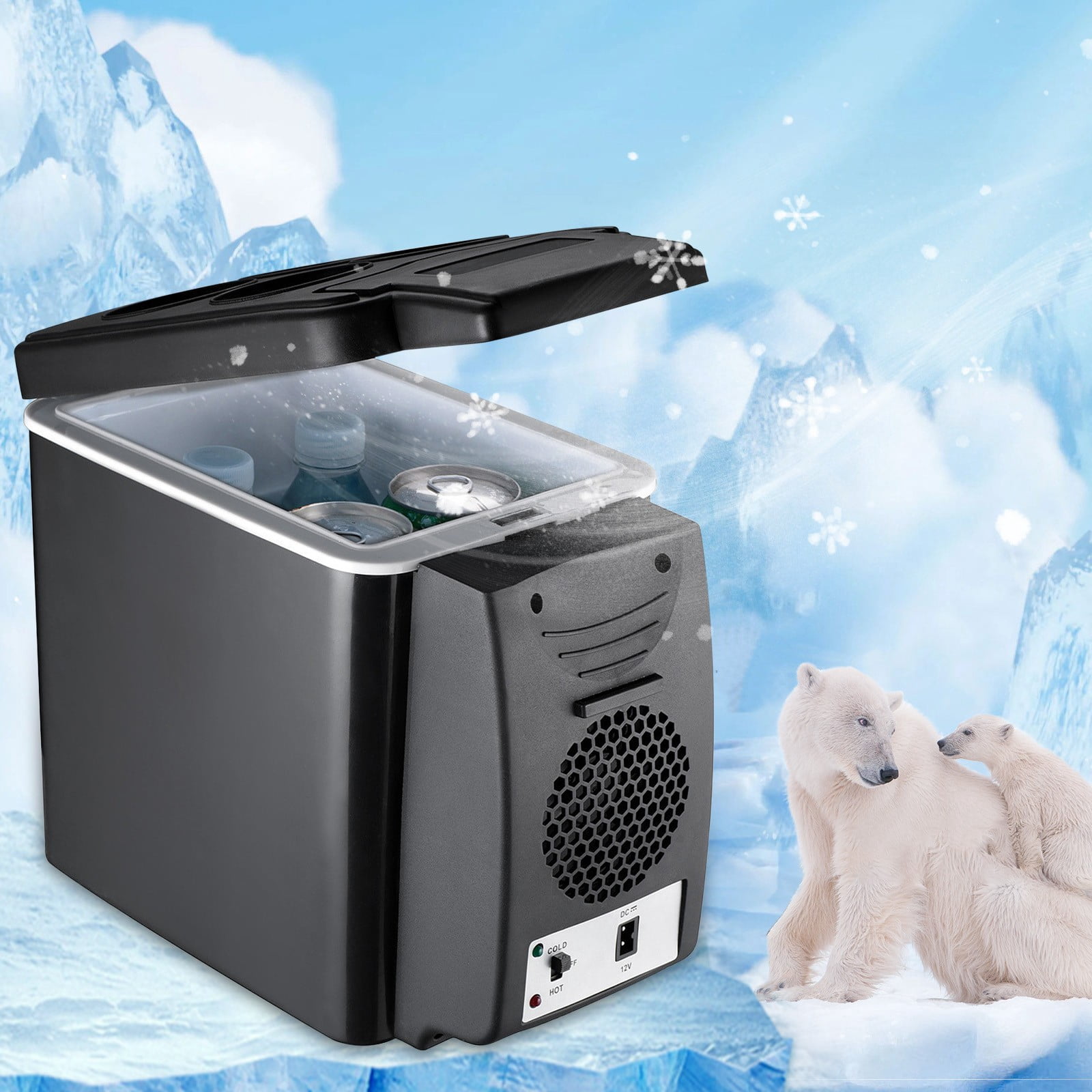 Pompotops Car Refrigerator Refrigerator For Car Car Refrigerator Freezer 12V Car Refrigerator 6L Portable Car Refrigerator Portable Freezer DC12V,Clearance Deals