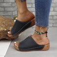 thumbnail image 4 of Oyedens Sandales à Plateforme pour Femmes Mode Décontractée Été Robe Compensées Pantoufles Confort à Enfiler Chaussures Habillées, 4 of 6