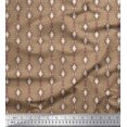 thumbnail image 1 of Soimoi polyester Crepe Fabric Floral & Ogee Damask Print Sewing Fabric Yard 52 Inch Wide, 1 of 1