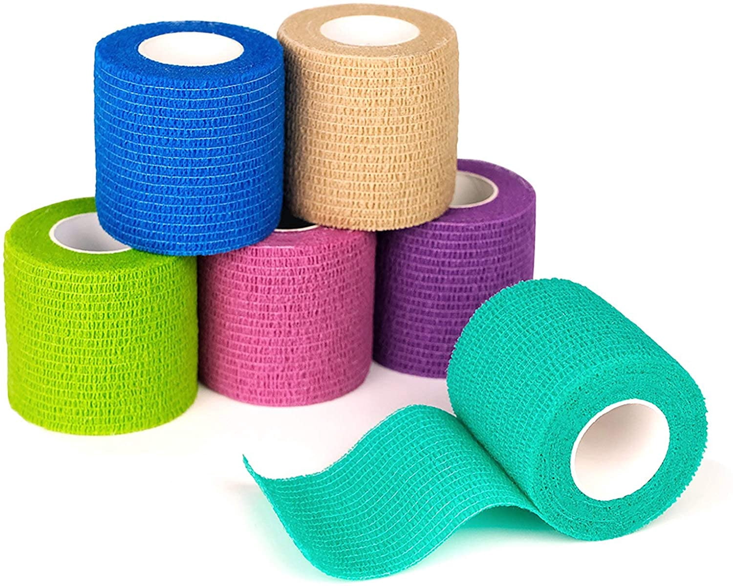 EcoNesxp Roll HSA 5 yards x 100 medical tape in first aid kit, multiple colors available, breathable veterinary wound bandage, 1 inch