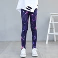 thumbnail image 2 of MIASHUI Girls Printed Leggings Soft Comfortable Yoga Pants Leggings for Kids,Purple,2-3 Years, 2 of 3
