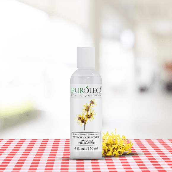 PUROLEO Witch Hazel Toner 4 Fl Oz/120 ML (Packed in Canada) Refresh and Revitalize Your Skin with | Premium Bottle | Luxury Skin Care Toner | Facial Toner for Postpartum & Skincare